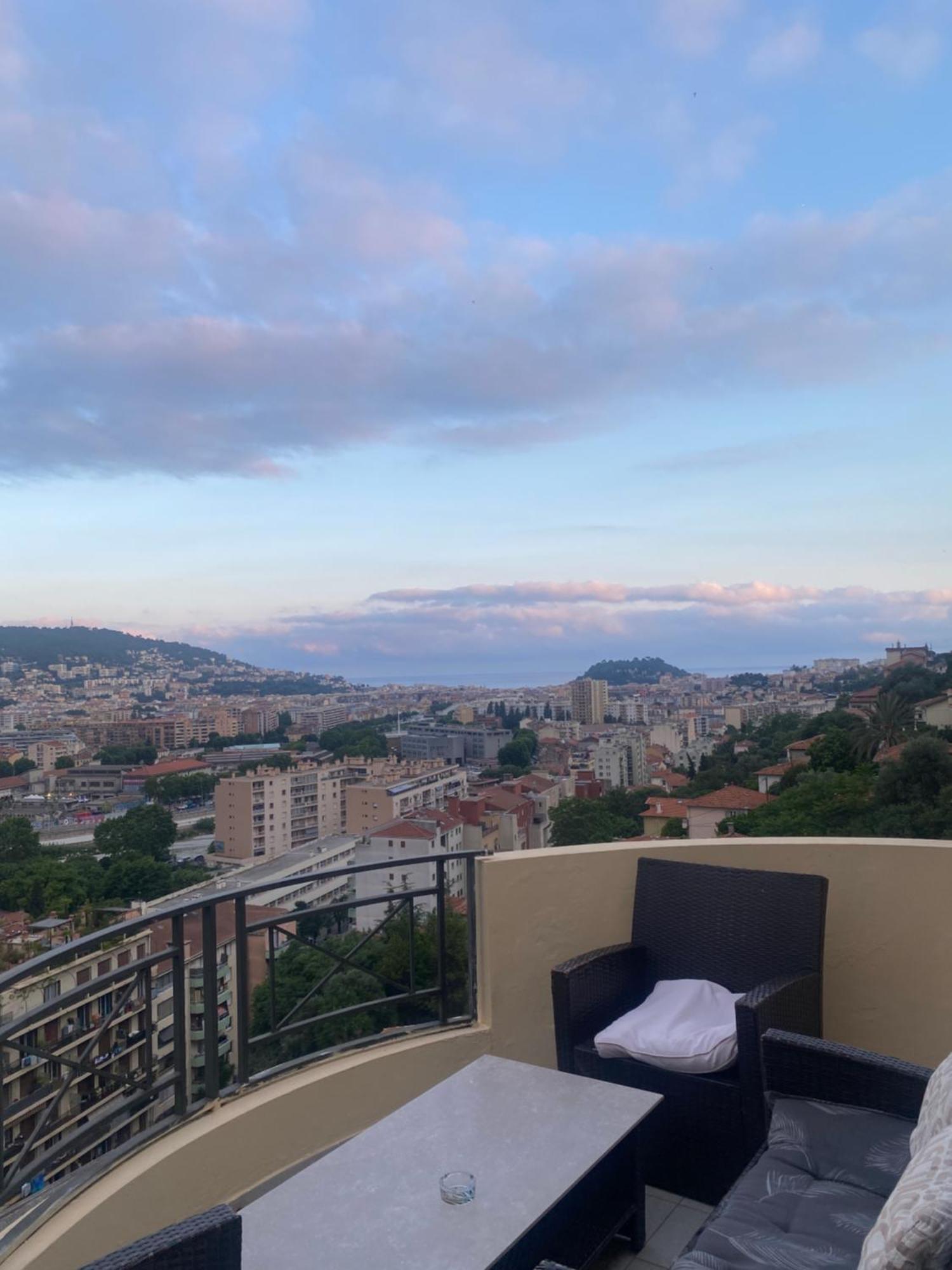 Appartement-Nice 01 Vue Mer - Panoramique Wifi-Parking Luaran gambar